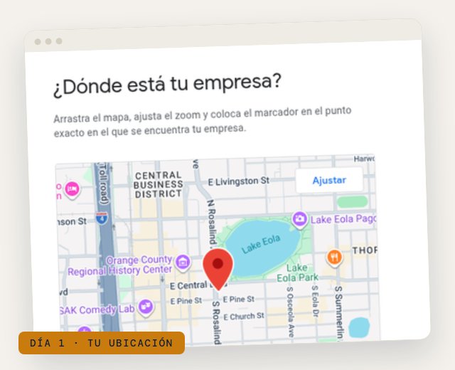 Pantalla real de Google: ¿dónde está tu empresa? (mapa con marcador)
